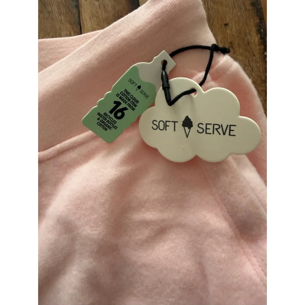 Women's Soft Serve Pink Cloud Cotton Joggers XL - Picture 3 of 8